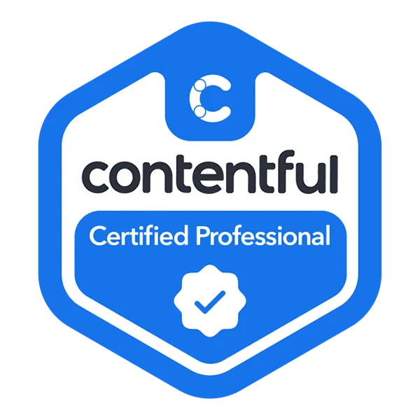 Contentful Certified Professional Badge
