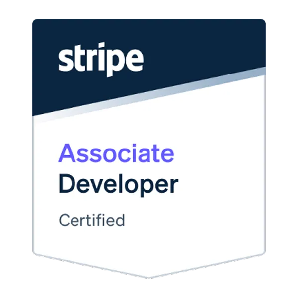 Stripe Certified Associate Developer Badge